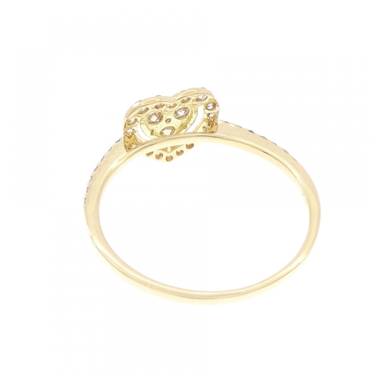 K18YG ハート ダイヤモンド リング 0.40CT