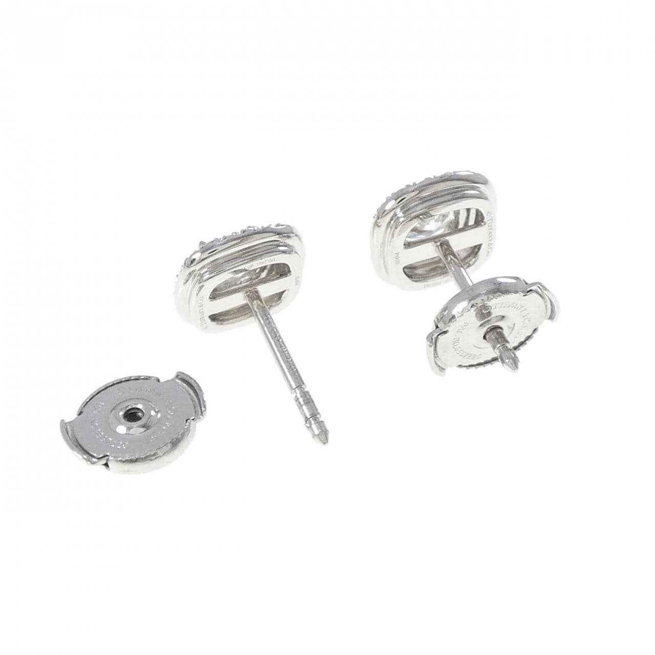ティファニー ソレスト ピアス 0.26CT 0.26CT I VS1 クッションカット