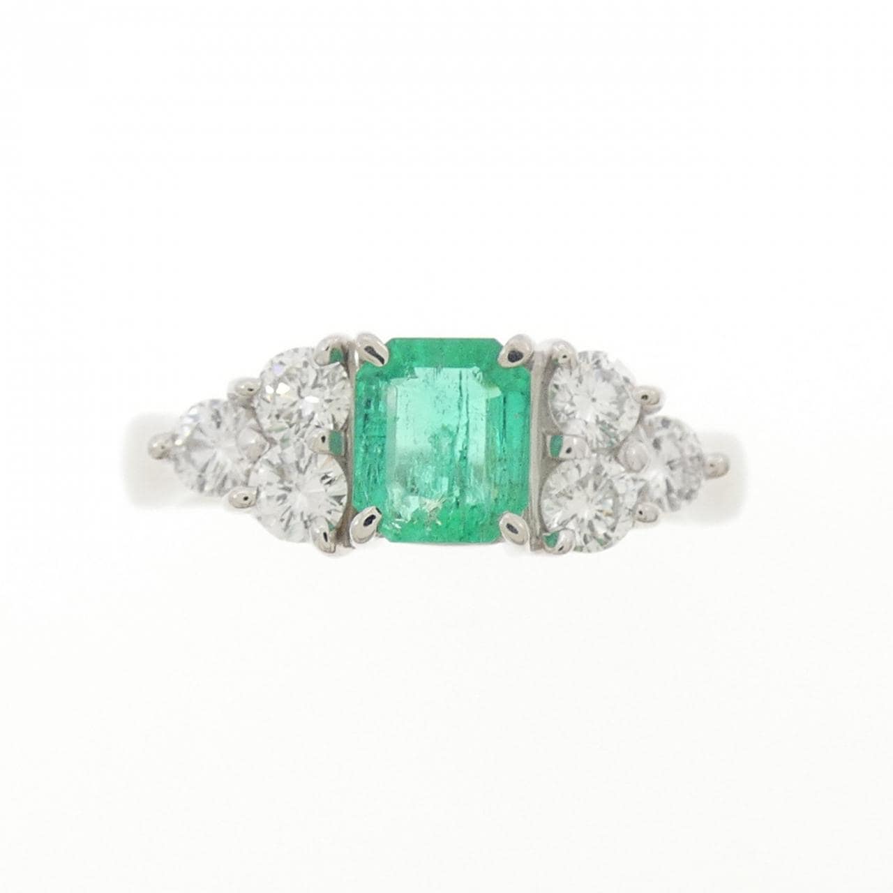 PT900 エメラルド リング 0.65CT