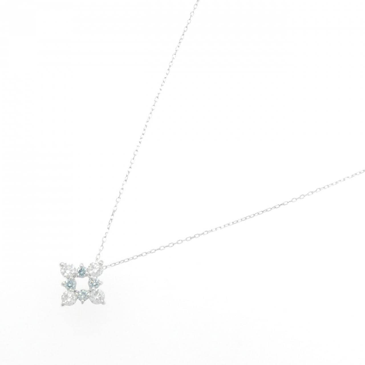 K18WG ダイヤモンド ネックレス 0.30CT