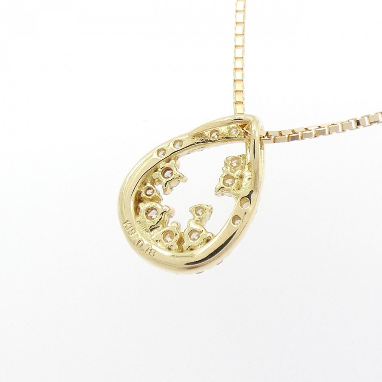 K18YG ダイヤモンド ネックレス 0.18CT