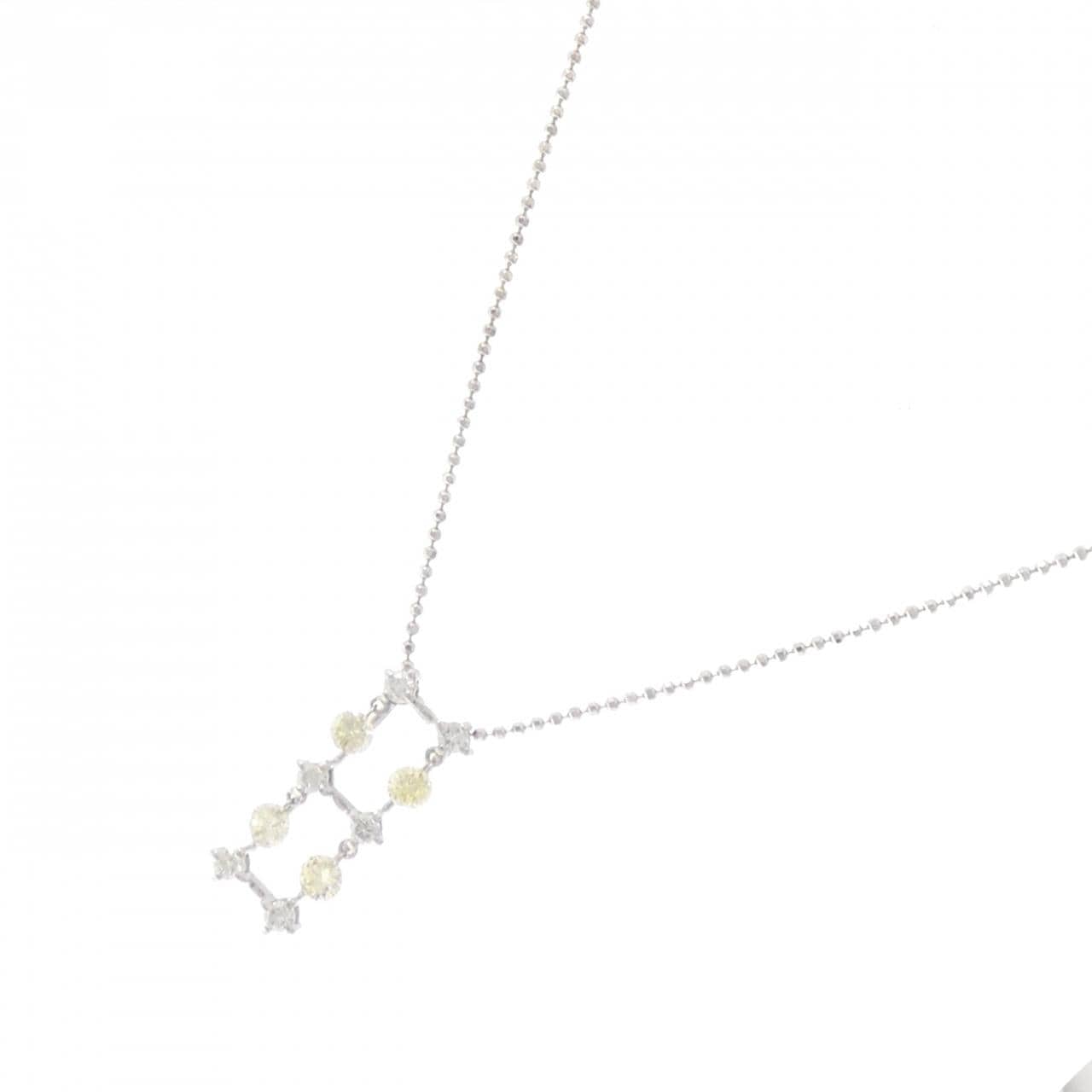 K18WG ダイヤモンド ネックレス 0.754CT
