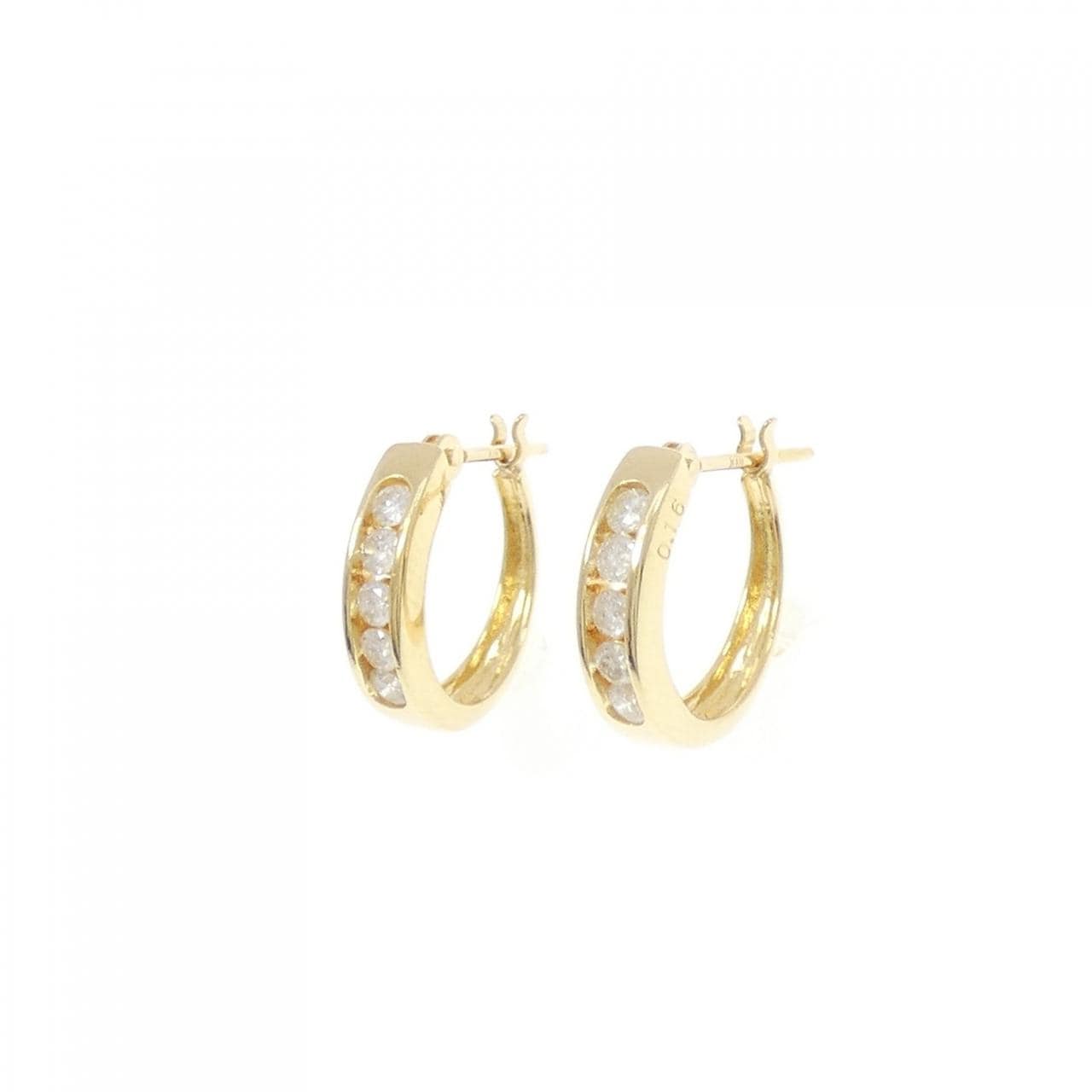K18YG ダイヤモンド ピアス 0.32CT