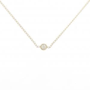 K10YG ソリティア ダイヤモンド ネックレス