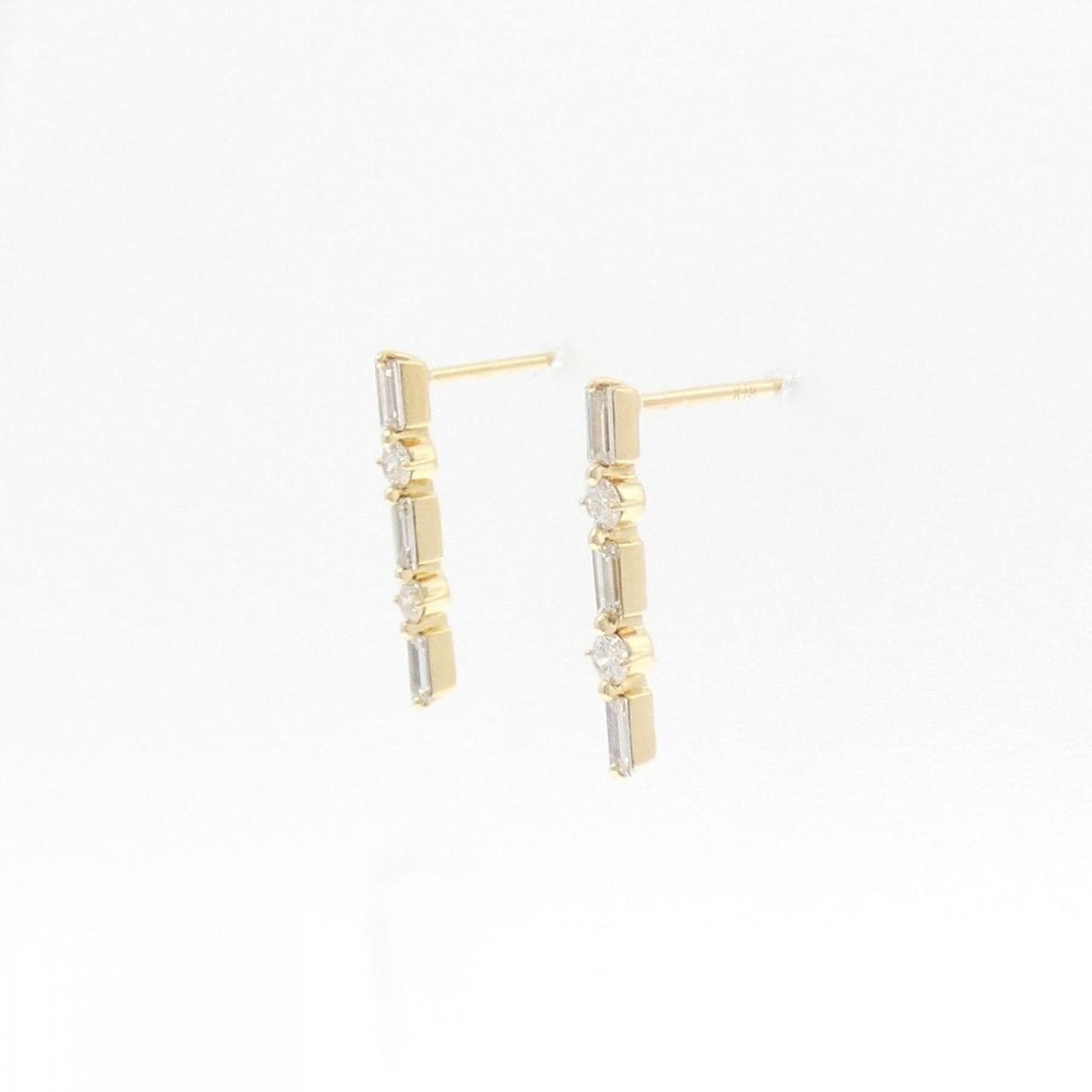 K18YG Diamond earrings 0.30CT