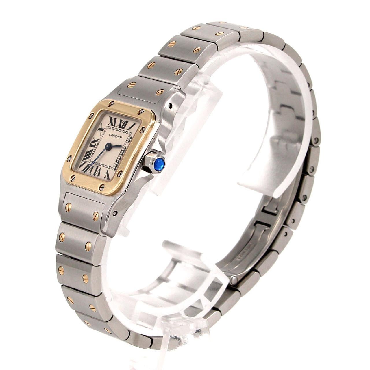 カルティエ サントスガルベSM コンビ W20012C4 SSxYG クォーツ