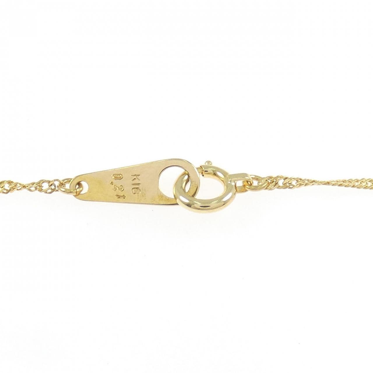 K18YG ダイヤモンド ネックレス 0.21CT
