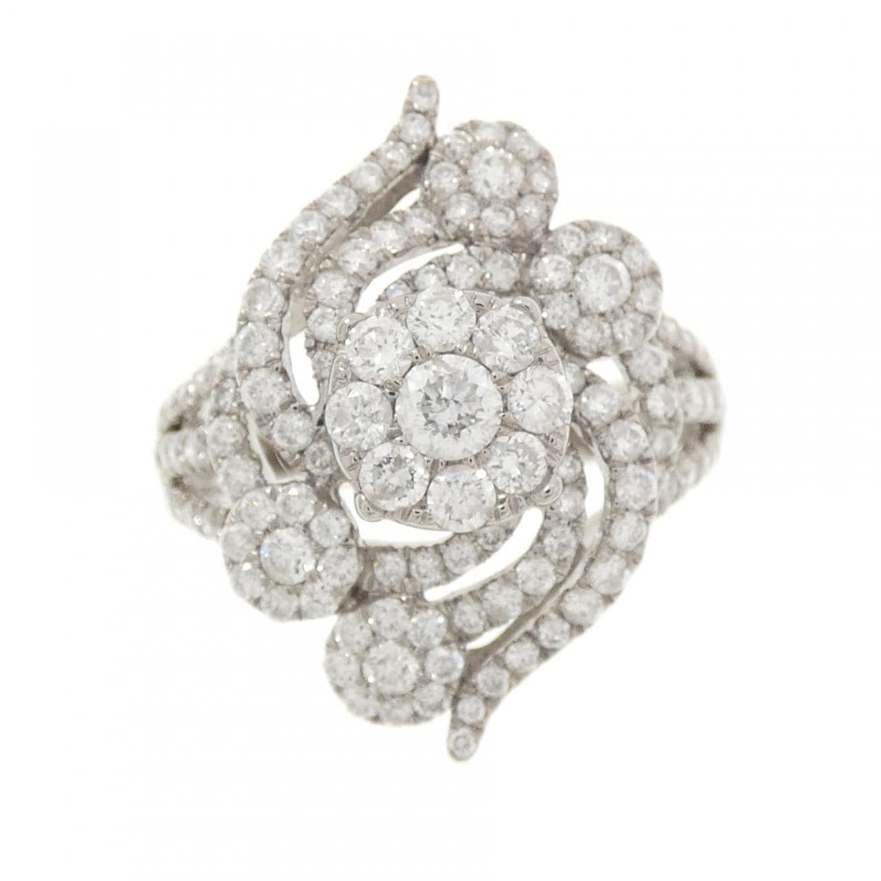 K18WG ダイヤモンド リング 1.50CT