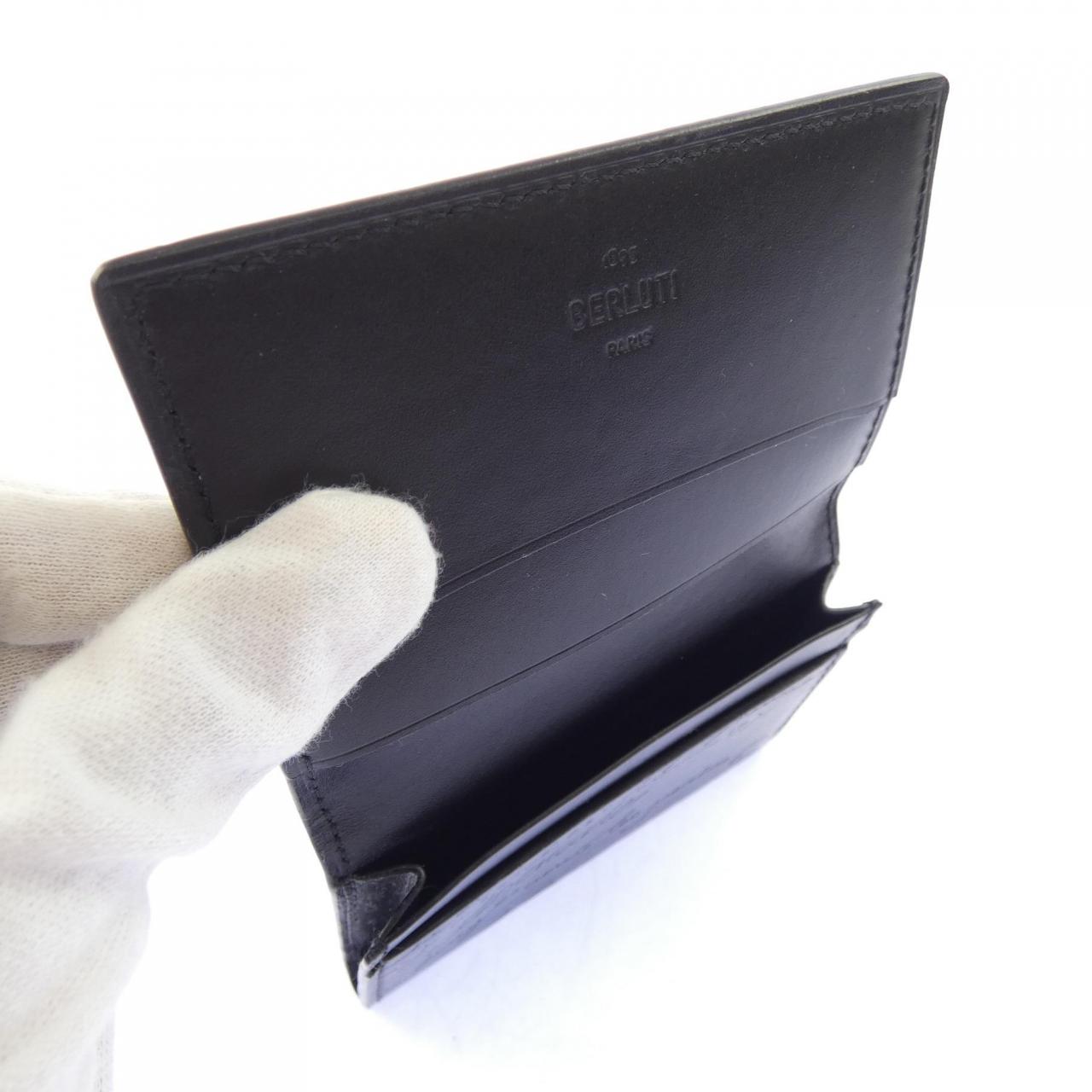 ベルルッティ Berluti インブイアスクリットレザーカードホルダー CARD CASE