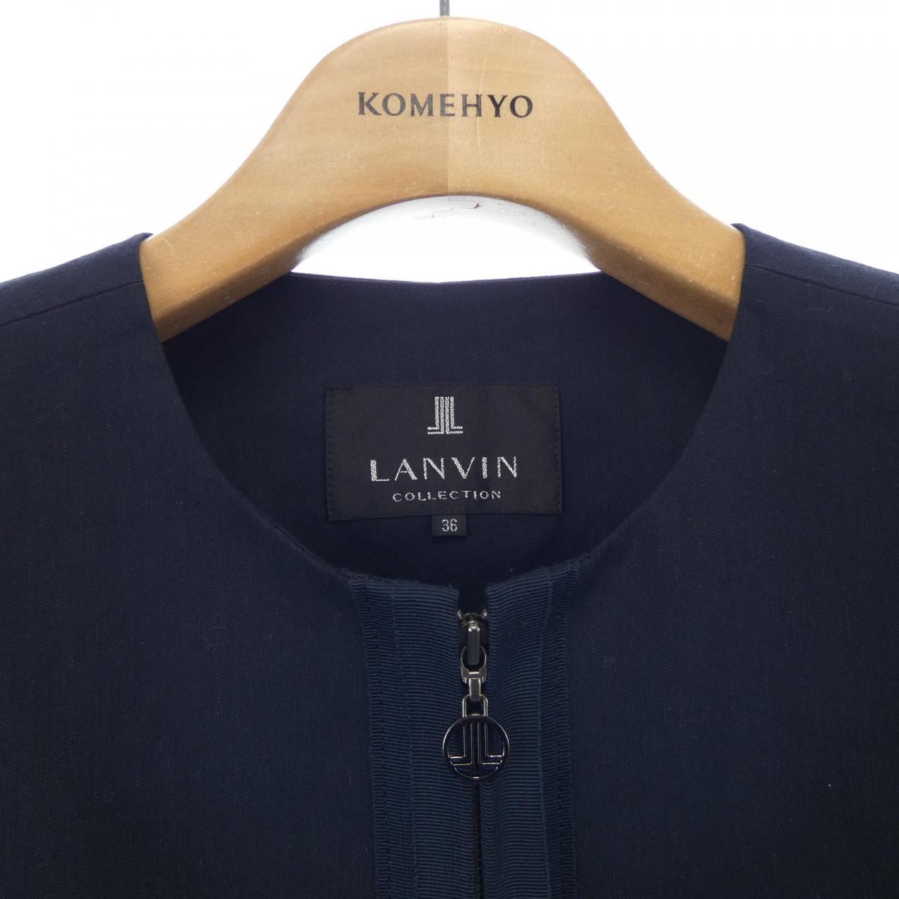 ランバンコレクション LANVIN COLLECTION ノーカラージャケット