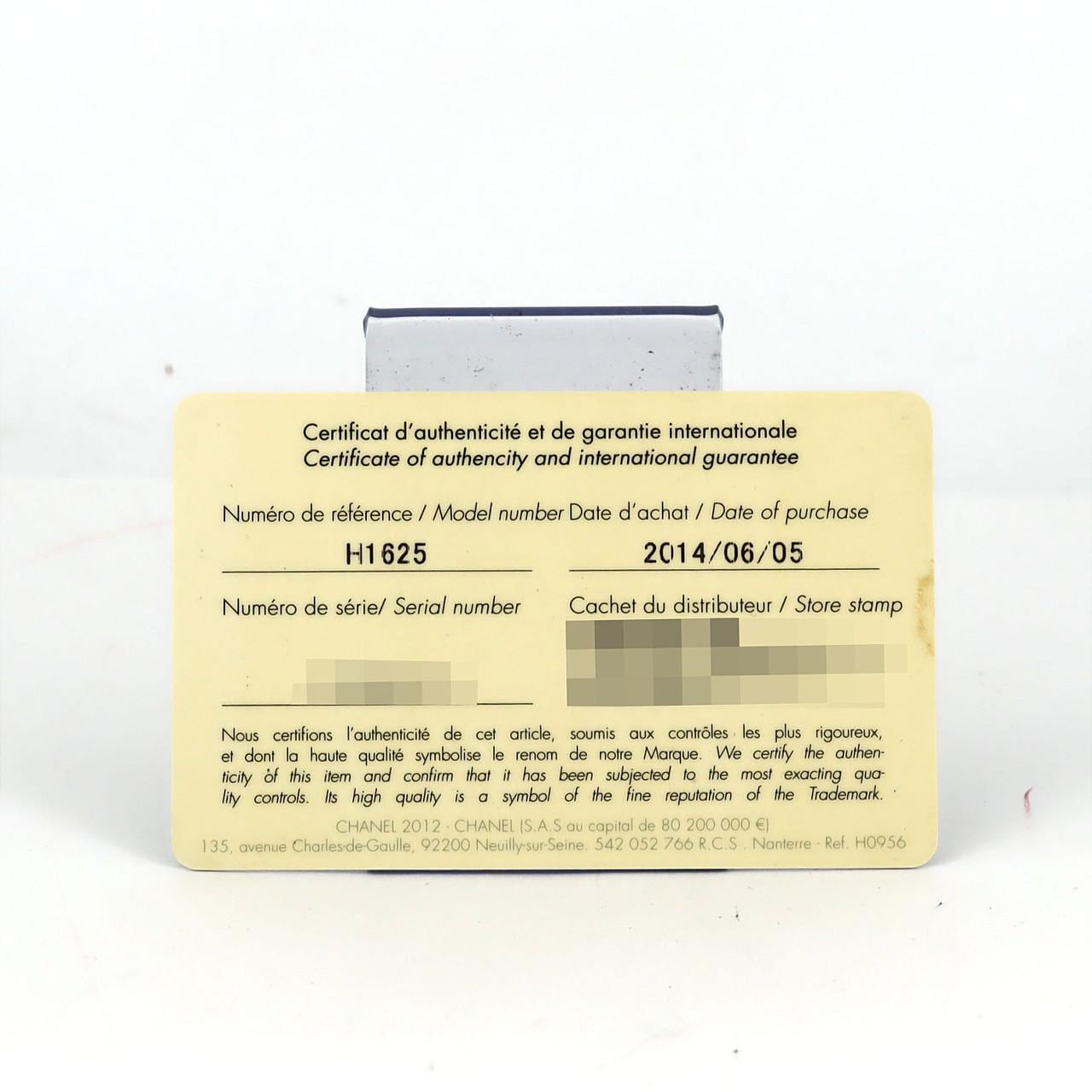 シャネル J12 33mmセラミック･12P H1625 セラミック クォーツ