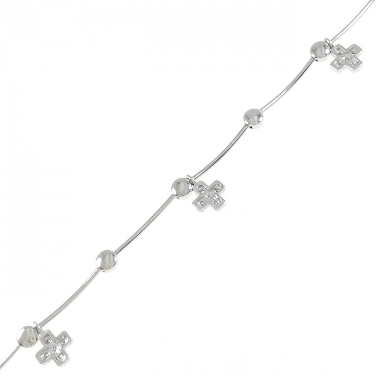 PT850 クロス ダイヤモンド ブレスレット 0.15CT