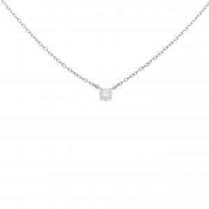 PT900/PT850 ソリティア ダイヤモンド ネックレス 0.17CT