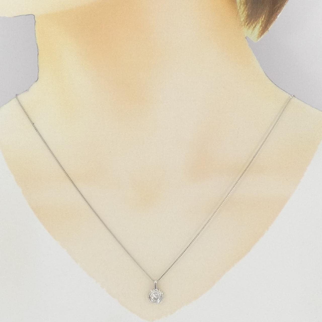 PT900/PT850 ダイヤモンド ネックレス 0.40CT