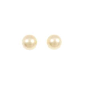 K18YG 白蝶パール ピアス 9.4mm