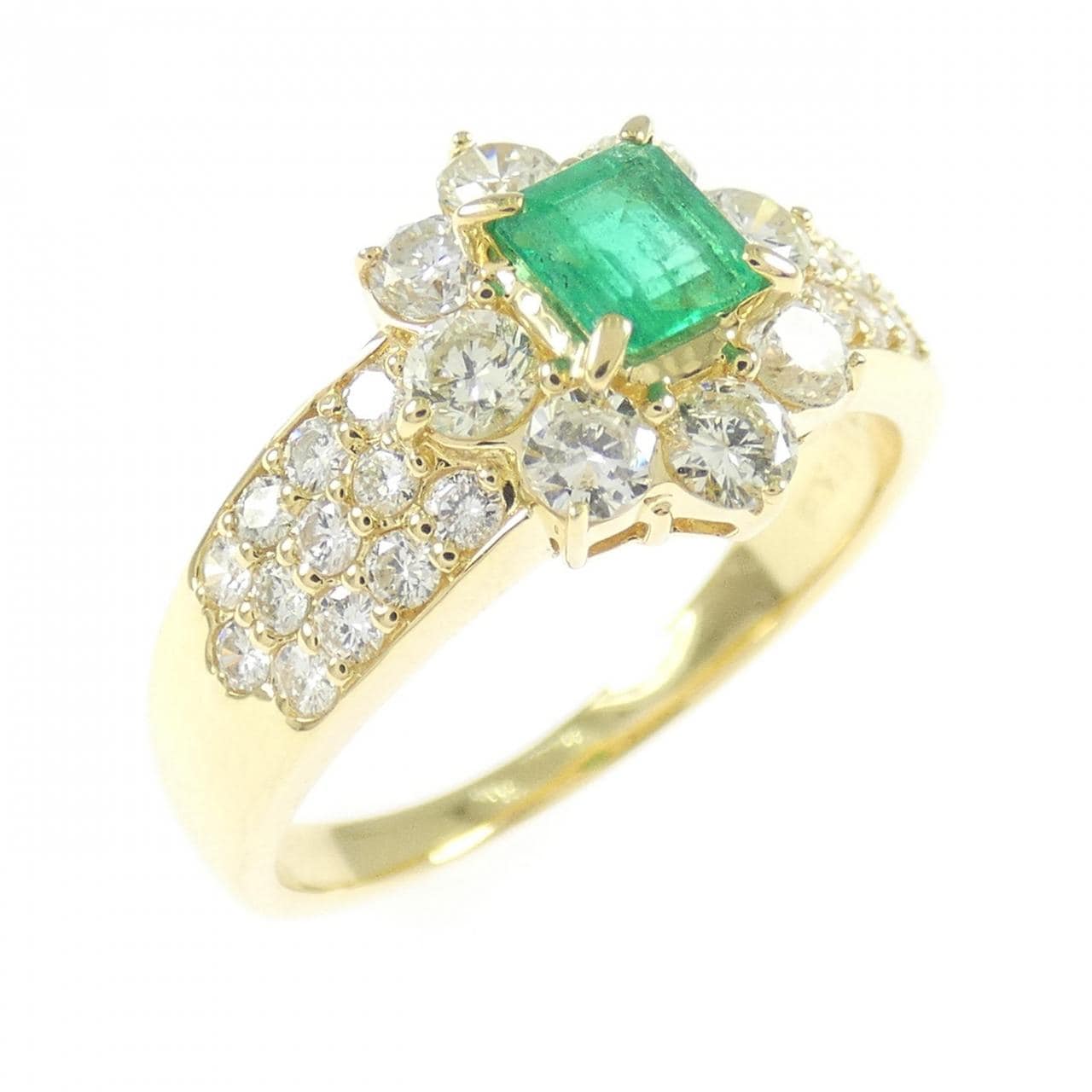 K18YG エメラルド リング 0.29CT