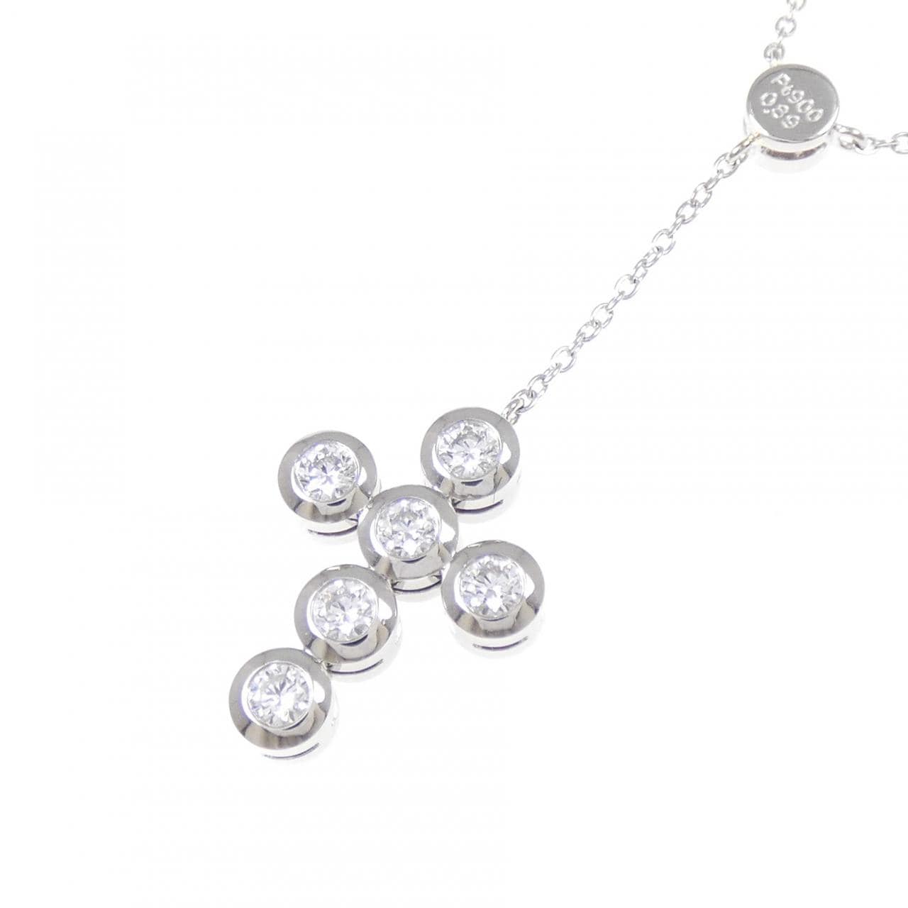 PT900/PT850 クロス ダイヤモンド ネックレス 0.89CT