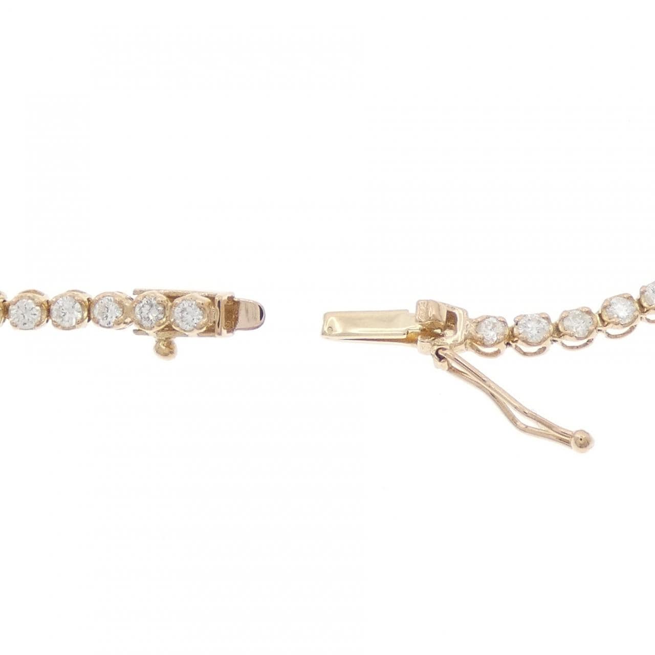 K18PG ダイヤモンド ブレスレット 1.04CT