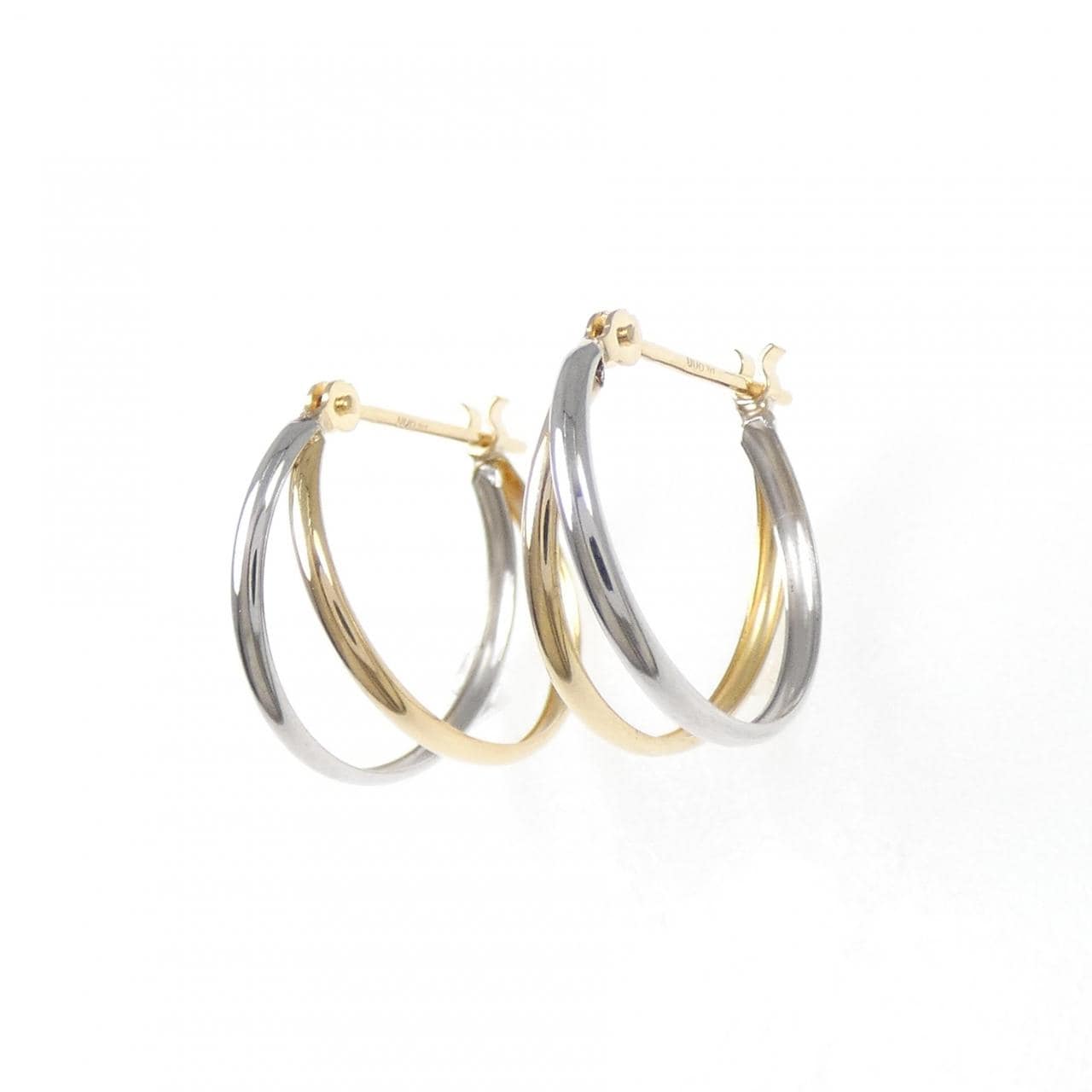 K18YG/PT900 ピアス