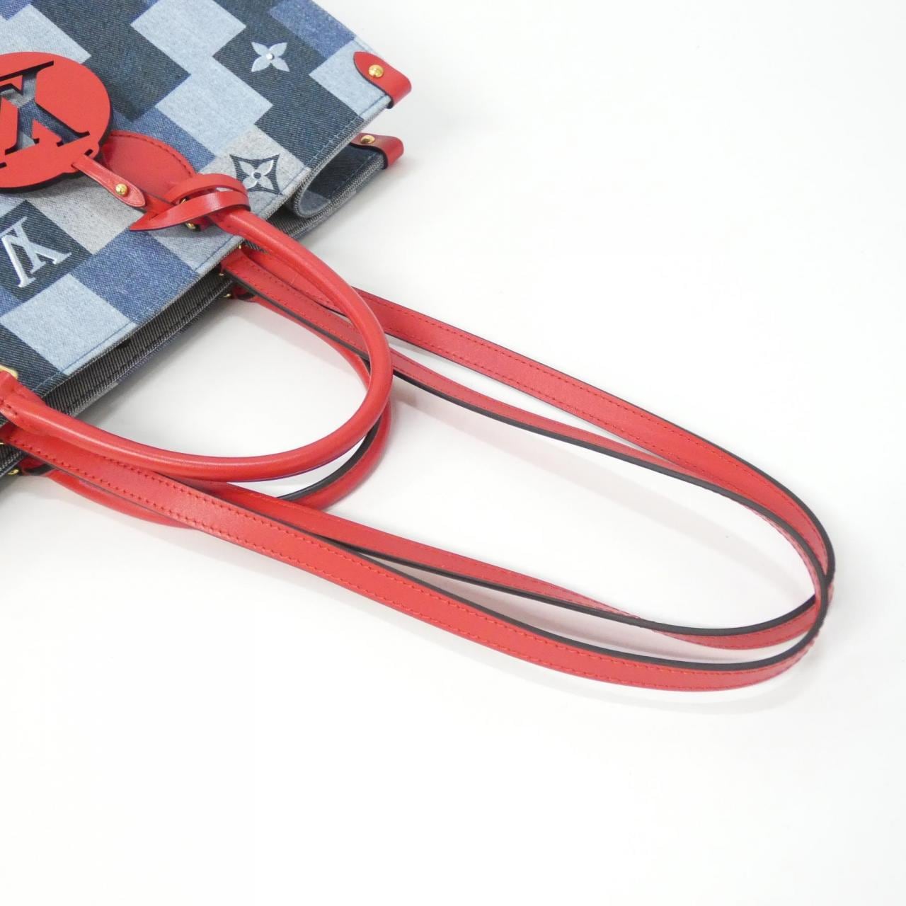 ルイヴィトン デニム モノグラム オンザゴー GM M44992 バッグ