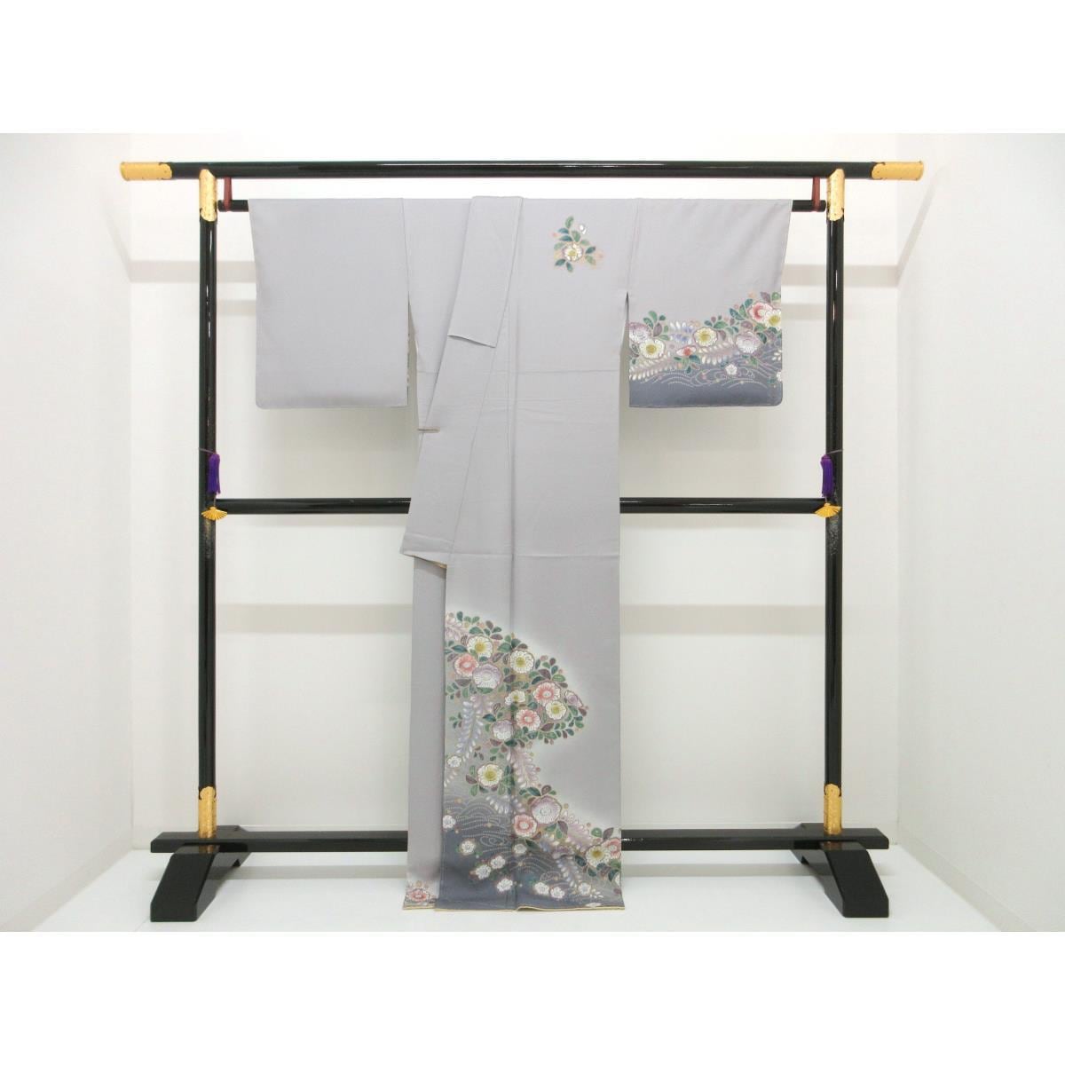 【未使用品】訪問着　友禅金彩加工　ボカシ染