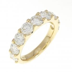 [BRAND NEW] K18YG Diamond Ring 2.011CT H SI1 Good