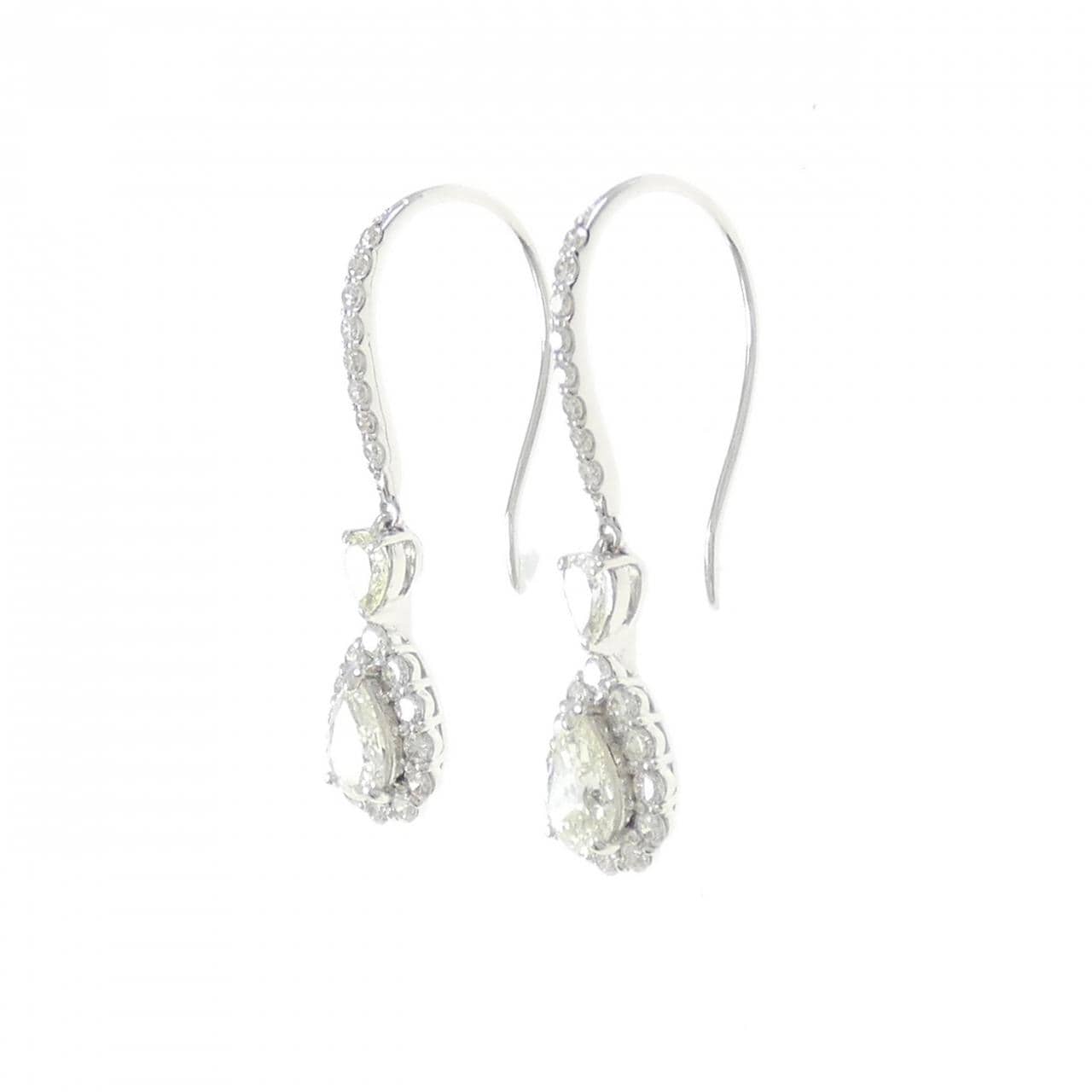 [BRAND NEW] PT950 Diamond Earrings 1.10CT