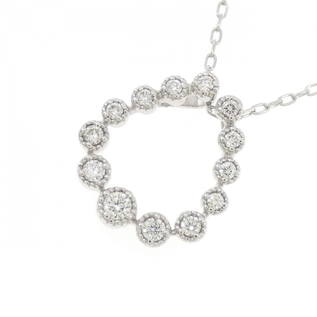 PT900/PT850 ダイヤモンド ネックレス 0.19CT