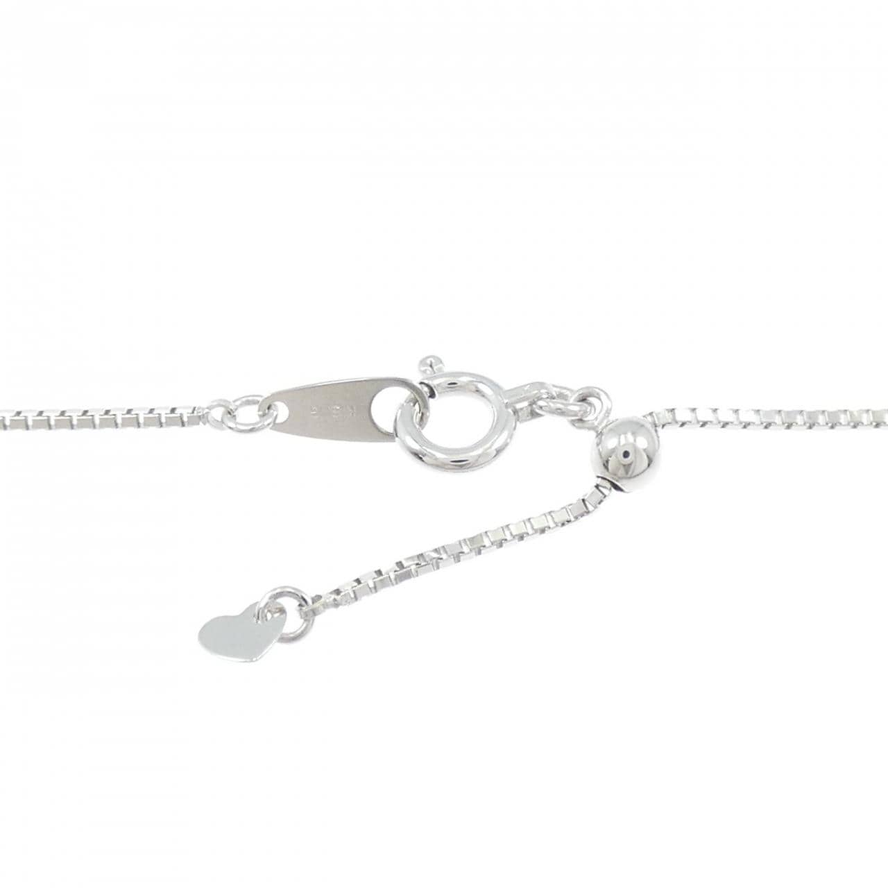 K18WG エメラルド ネックレス 0.400CT