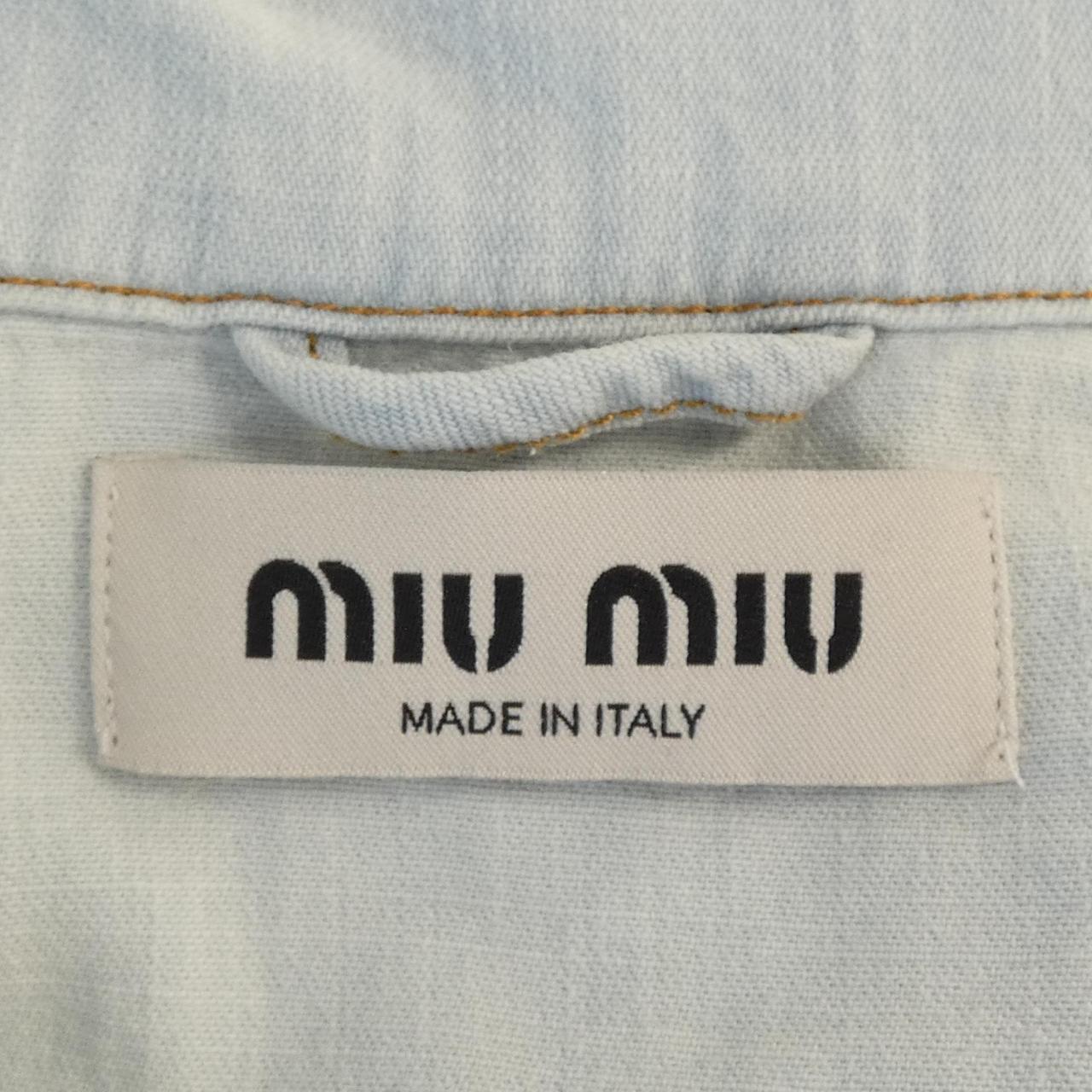 ミュウミュウ MIU MIU GWC107 SOOO 14HY S/Sシャツ
