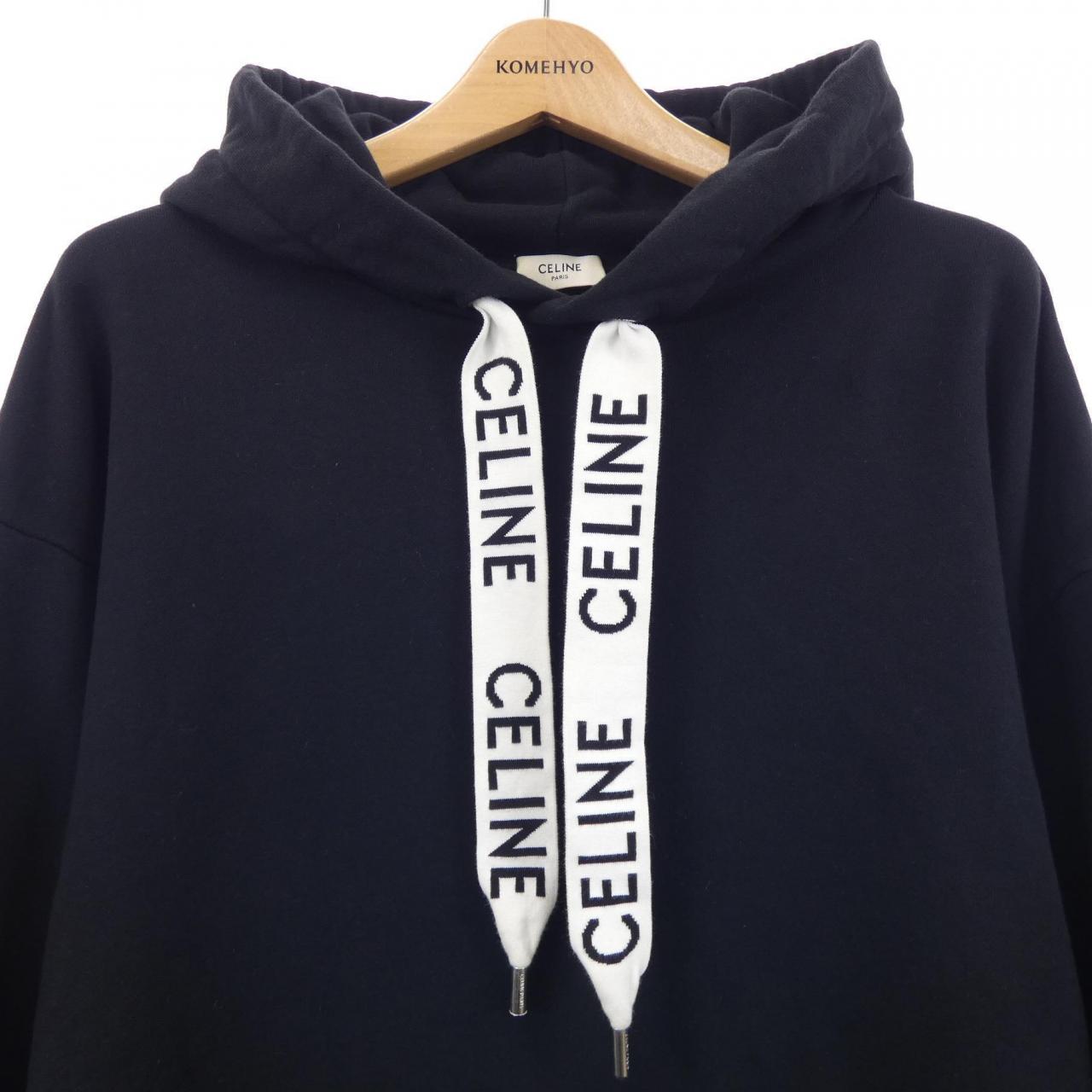 セリーヌ CELINE CELINE ルーズ フーディー / コットンフリース 2Y468670Q パーカー