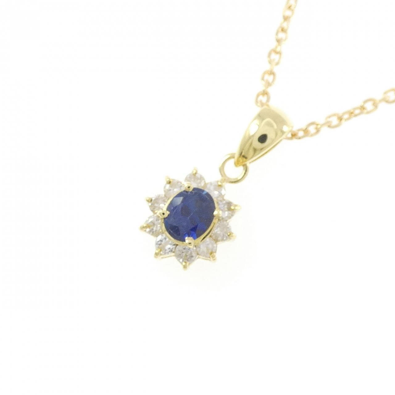 K18YG サファイヤ ネックレス 0.20CT