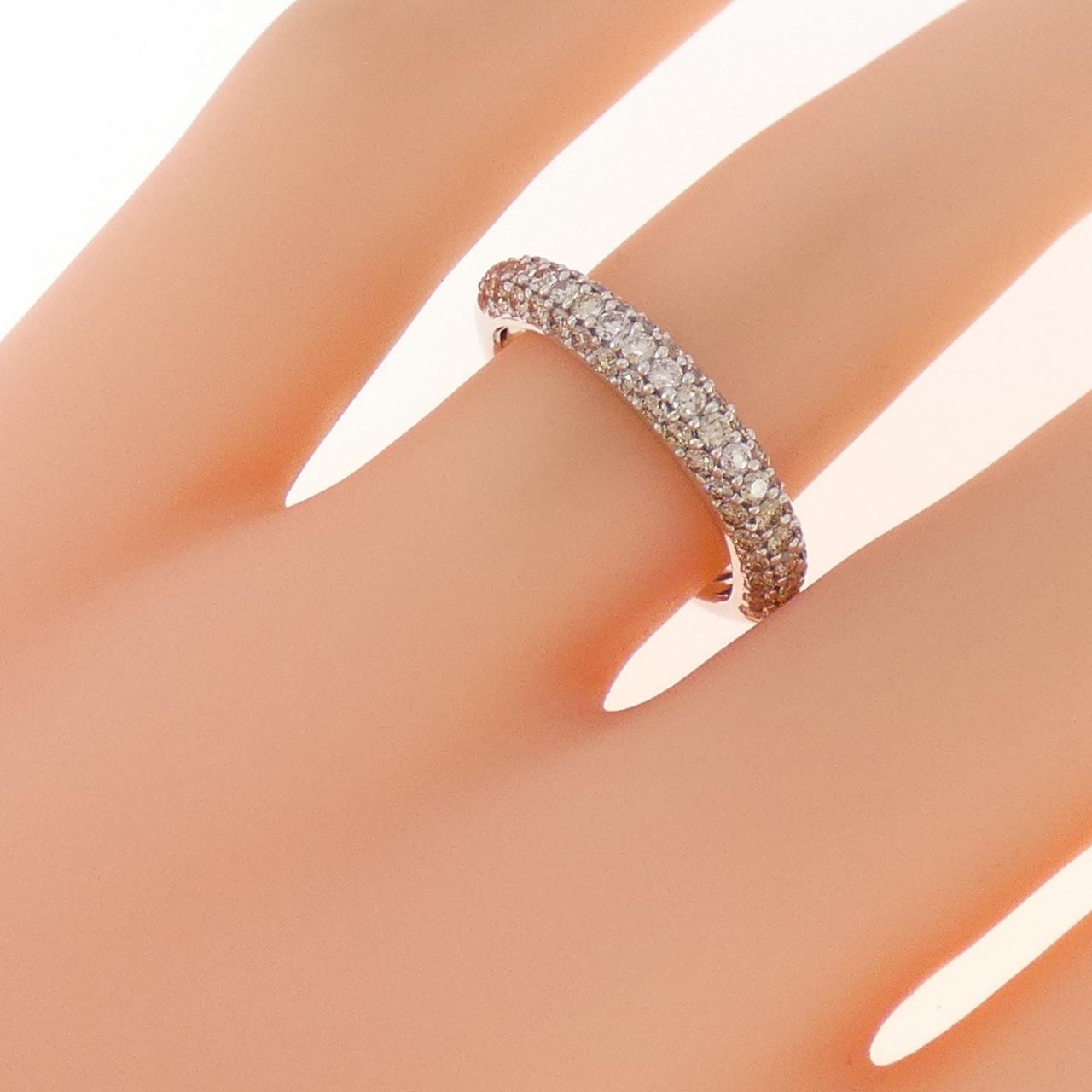 K18WG ダイヤモンド リング 0.65CT