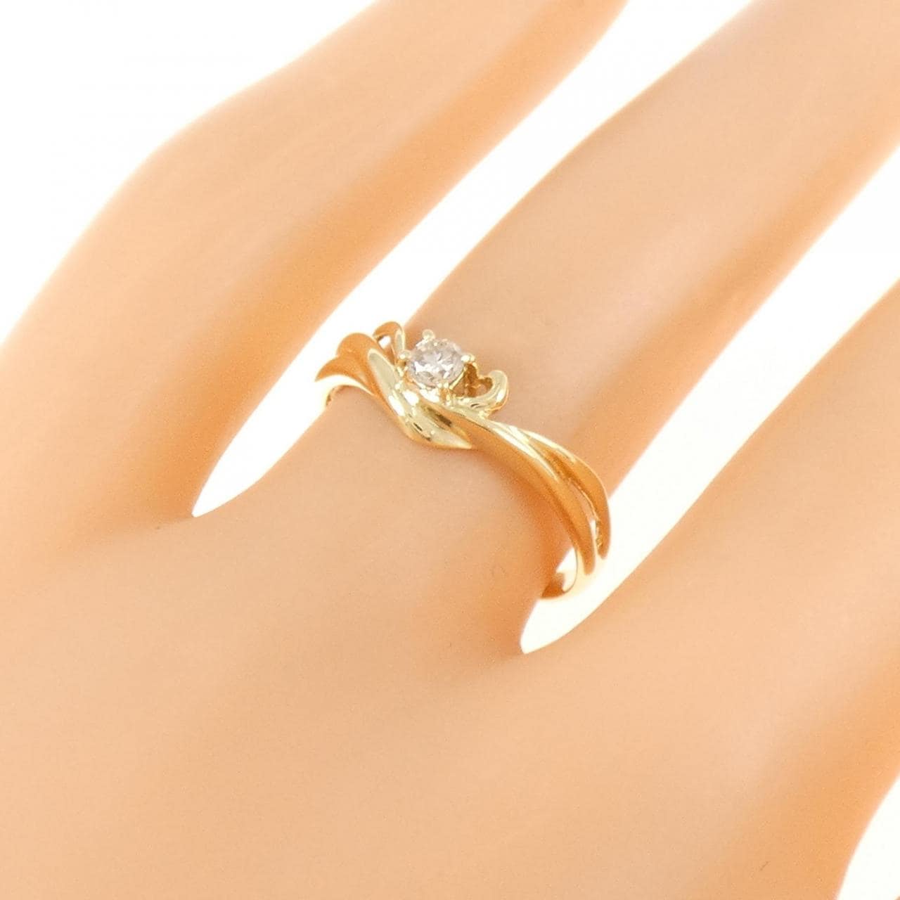 K18YG ダイヤモンド リング