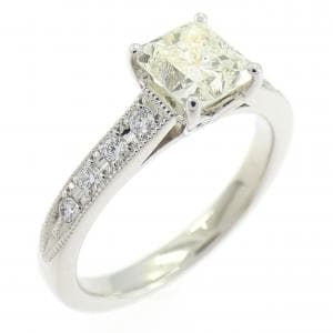 【リメイク】PT900 ダイヤモンド リング 1.010CT VLY SI2 ファンシーカット