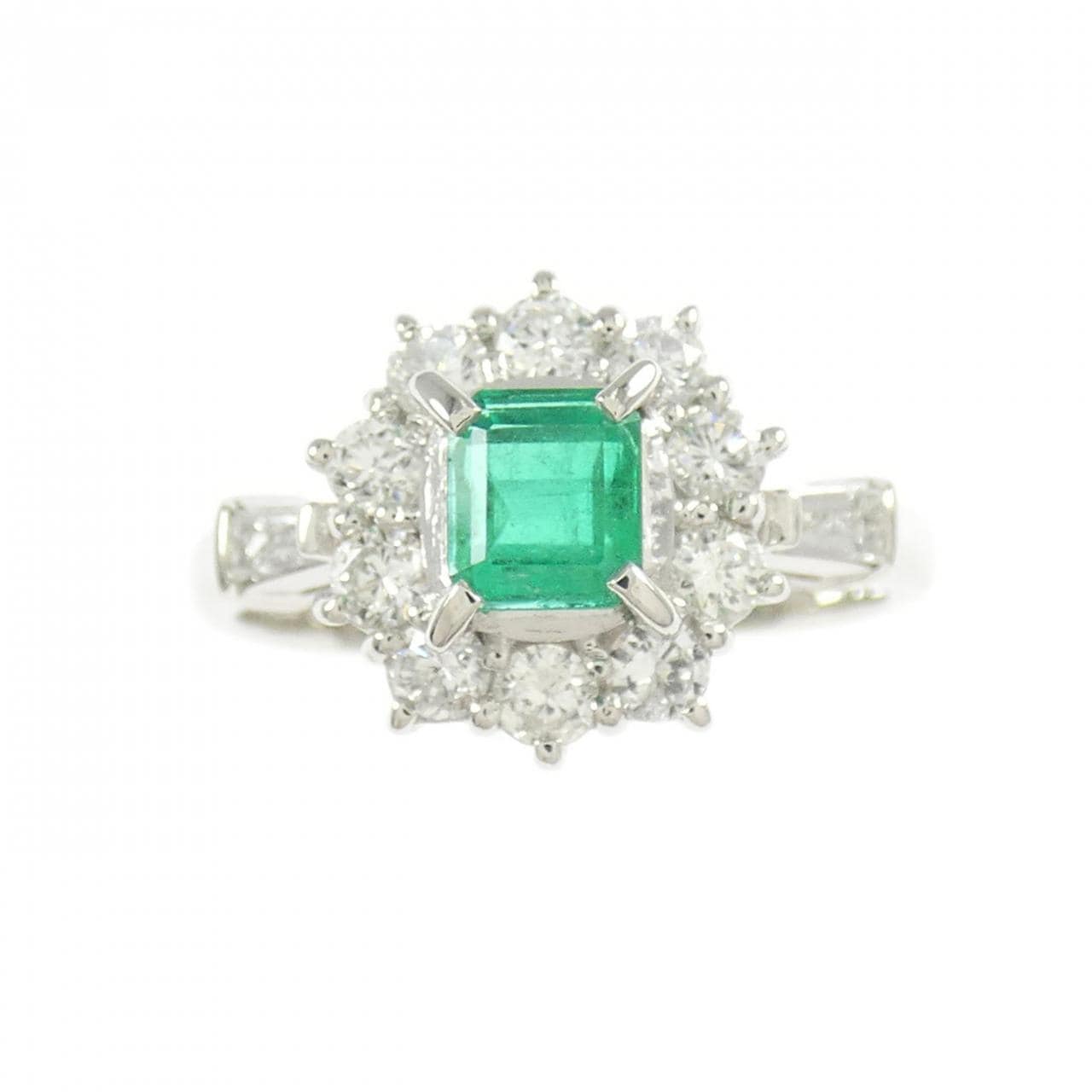 PT900 Emerald Ring 0.47CT