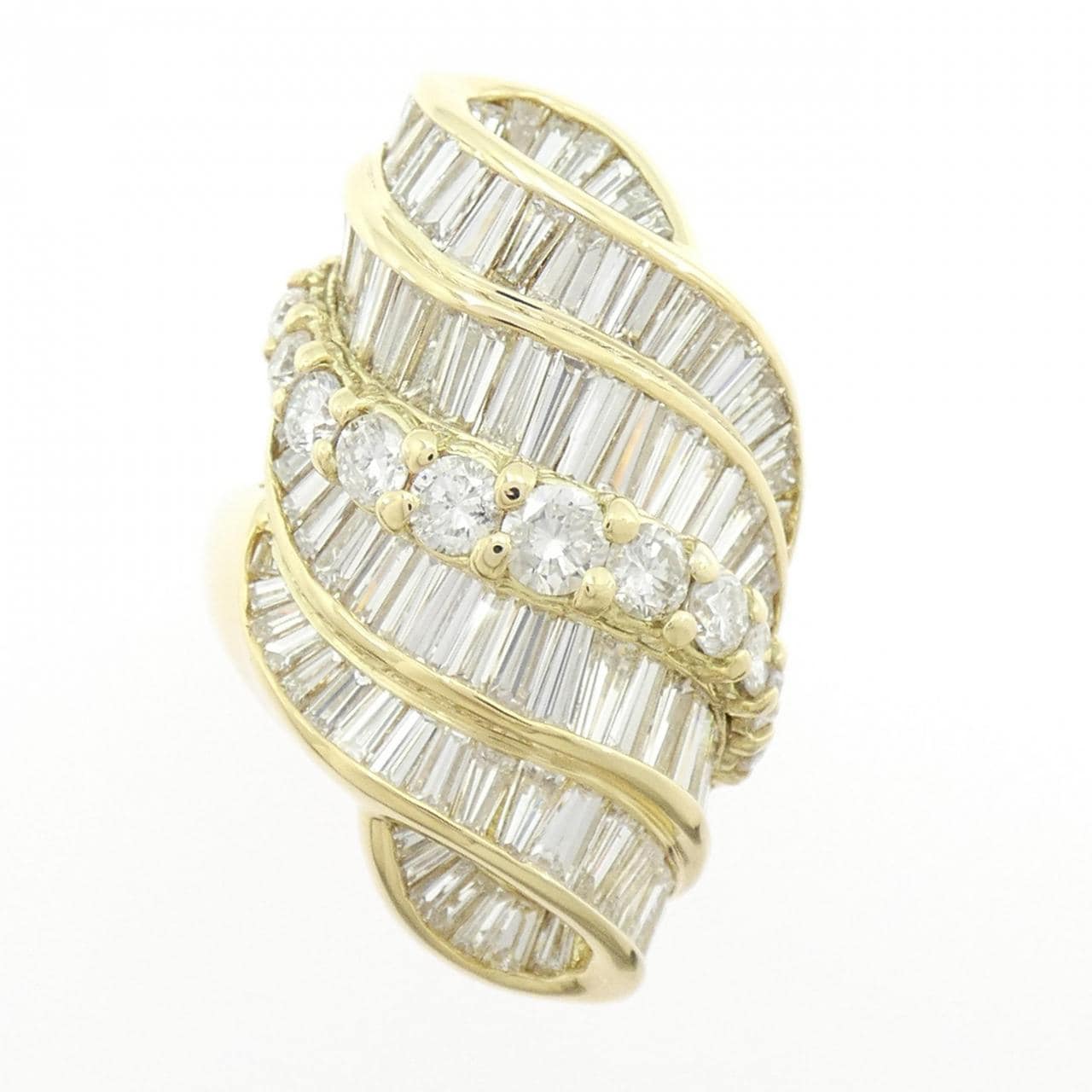 K18YG ダイヤモンド リング 5.05CT