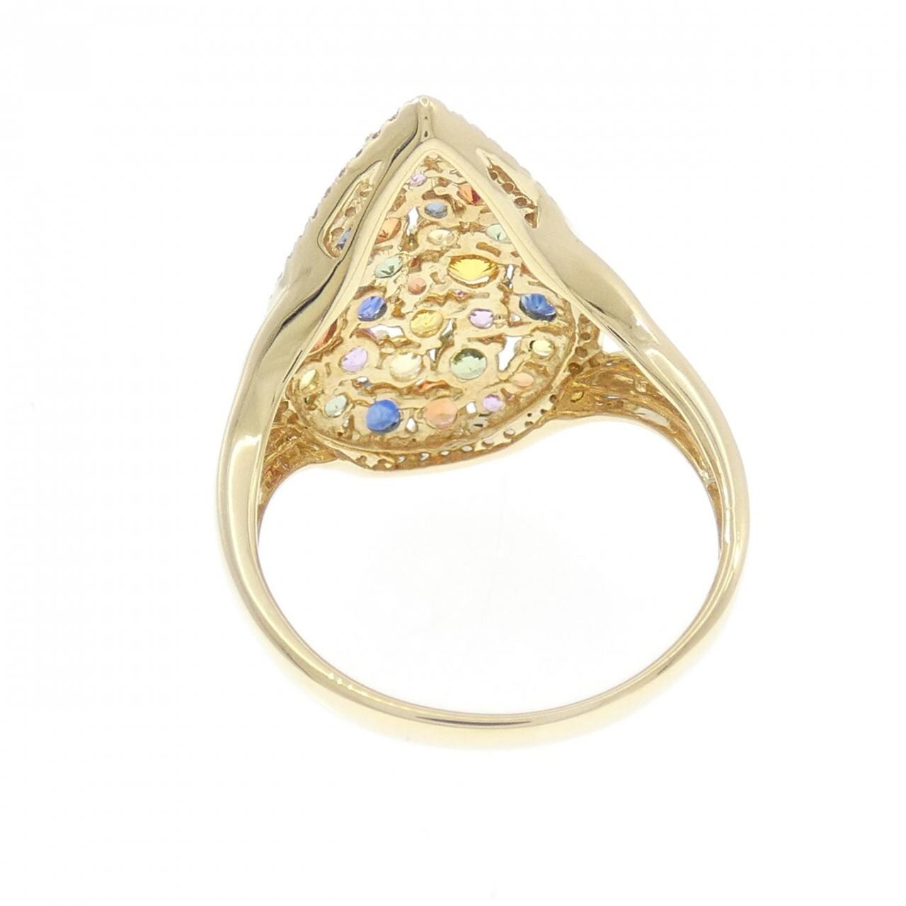 K18YG Sapphire Ring 1.85CT