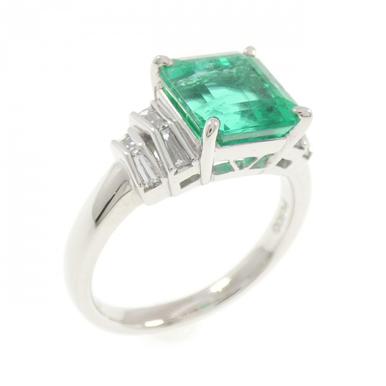 PT900 エメラルド リング 2.72CT コロンビア産