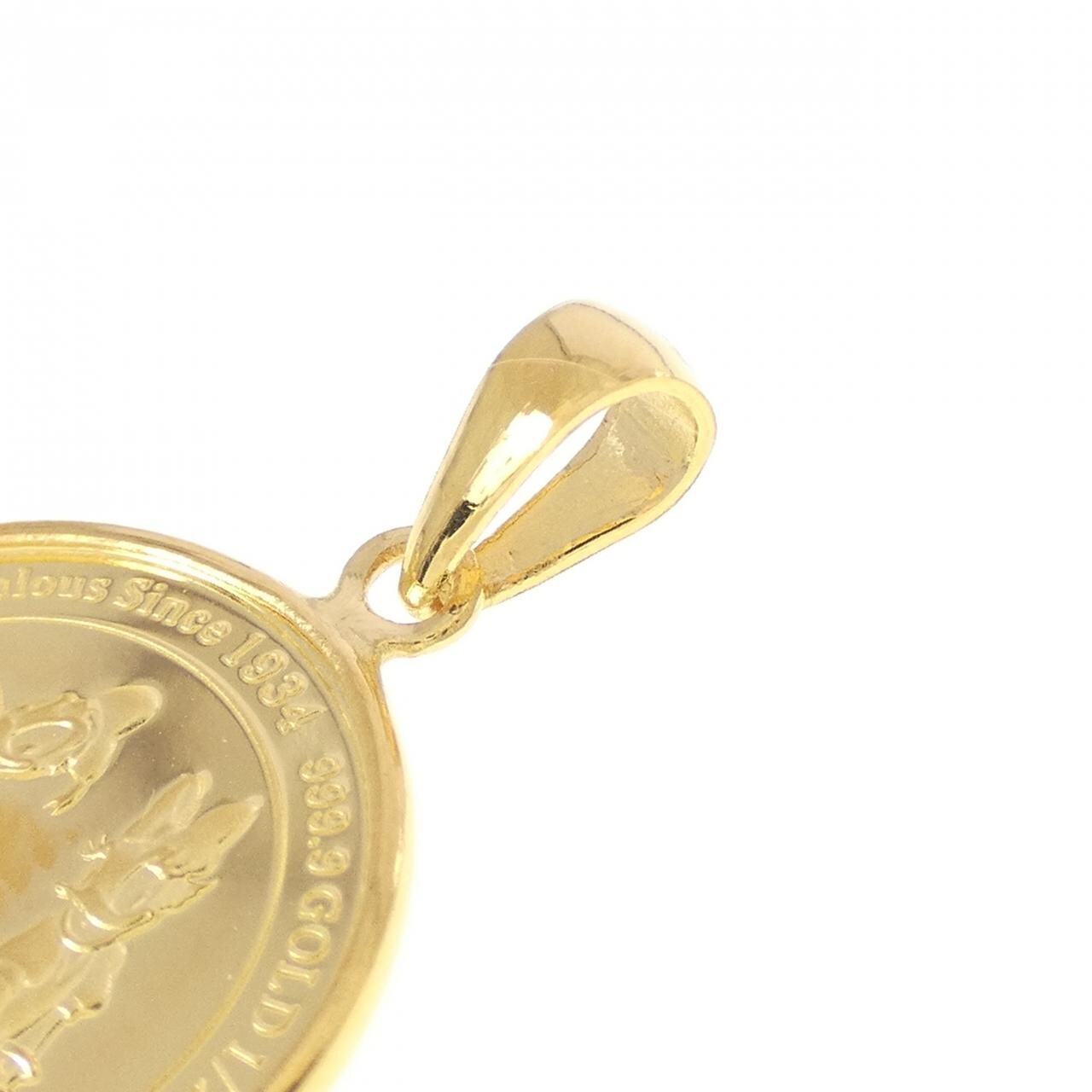 K24YG(枠) コイン ペンダント