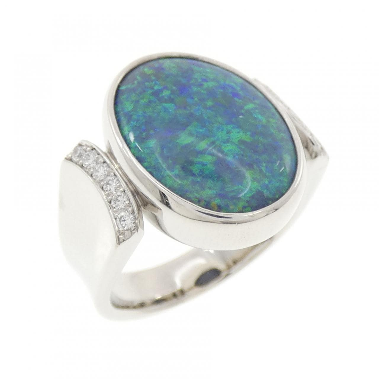 アトリエ アル ブラックオパール リング 4.48CT