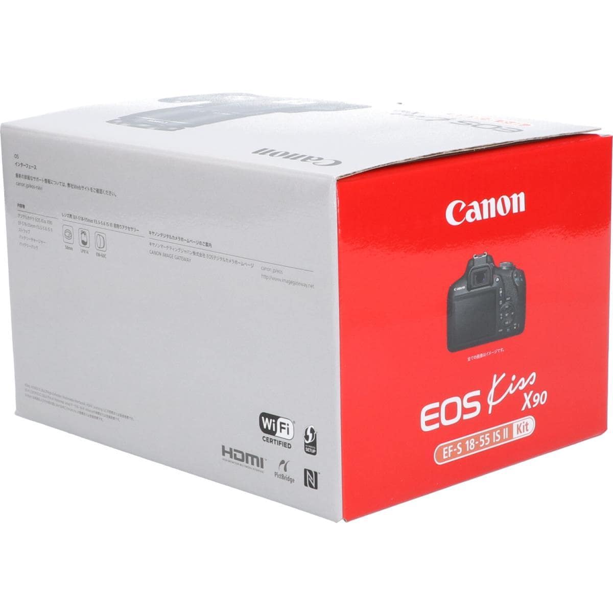 【未使用品】ＣＡＮＯＮ　ＥＯＳ　ＫＩＳＳ　Ｘ９０　１８－５５ＩＳⅡＫＩＴ