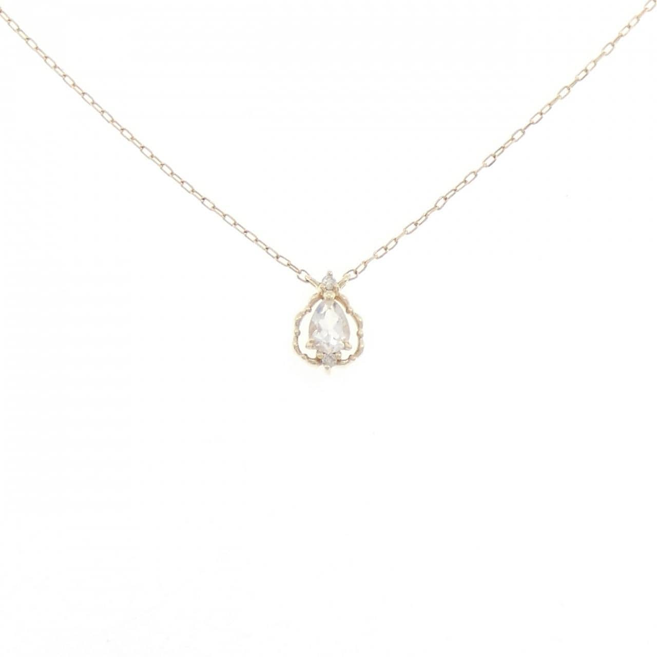 K10YG ムーンストーン ネックレス