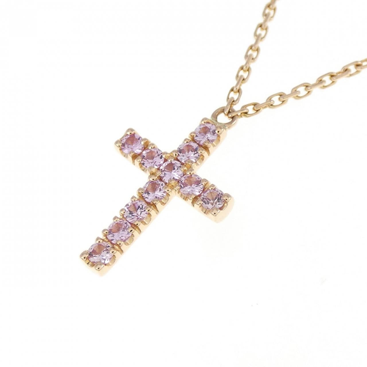 Cartier Cross Sapphire Necklace