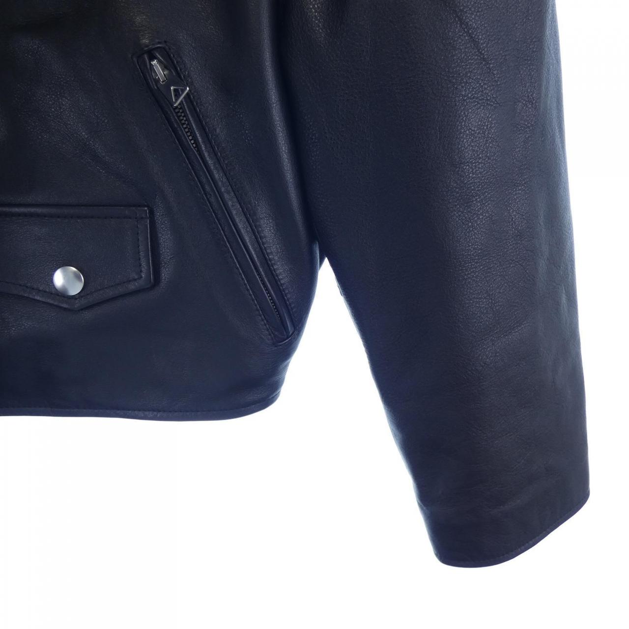 ボッテガヴェネタ BOTTEGA VENETA レザーライダースジャケット