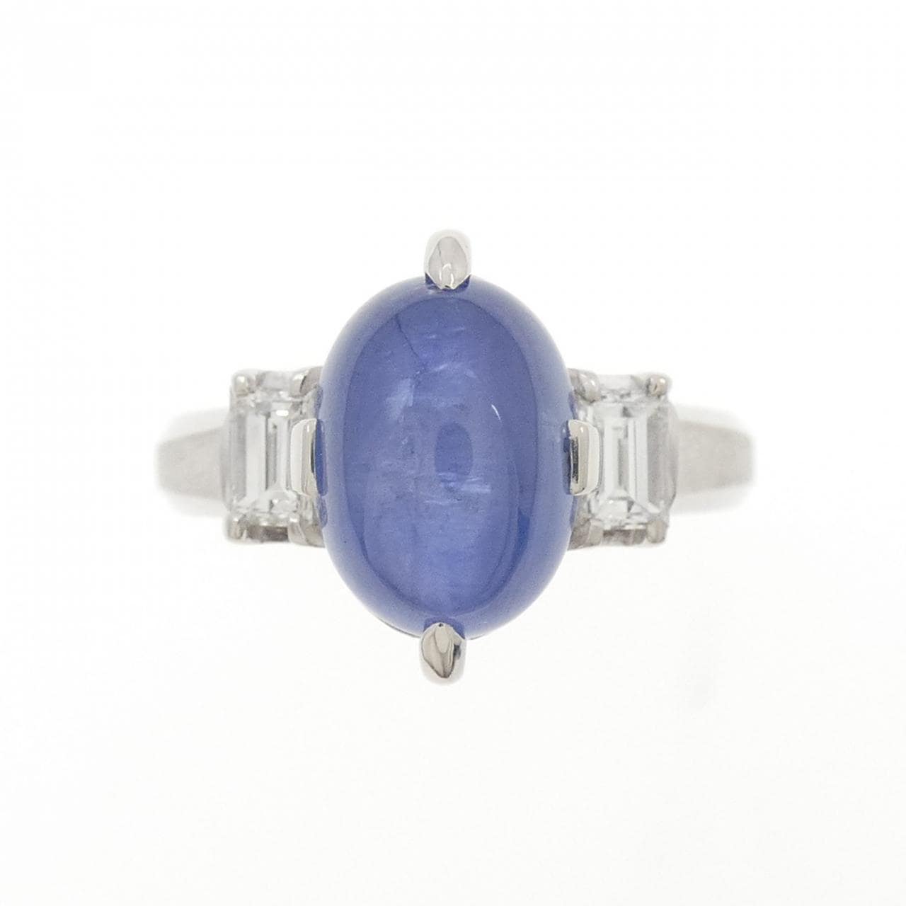 PT900 Star Sapphire Ring 4.31CT