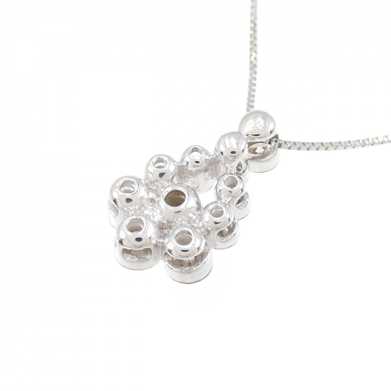 K18WG ダイヤモンド ネックレス 0.77CT
