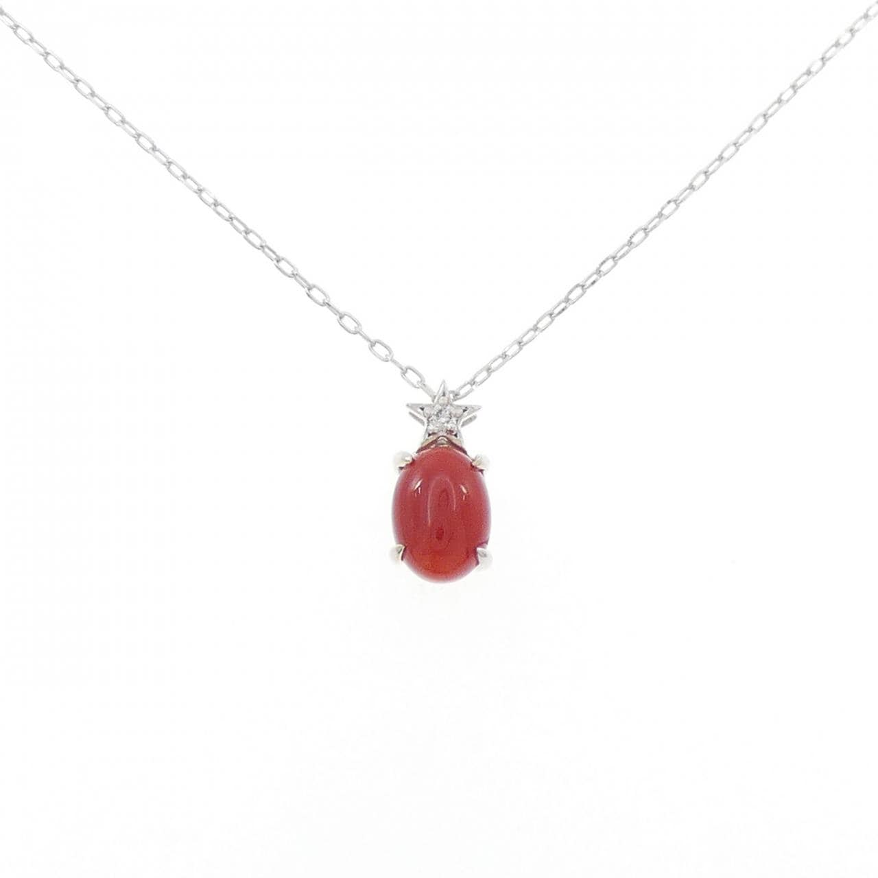 ジーエスティービー サンゴ ネックレス 1.00CT