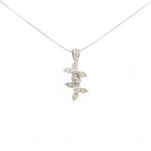 K18WG ダイヤモンド ネックレス 0.64CT