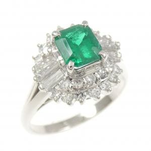 PT900 エメラルド リング 0.69CT